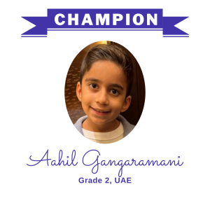 (Bulk 1) champion - Aahil Gangaramani