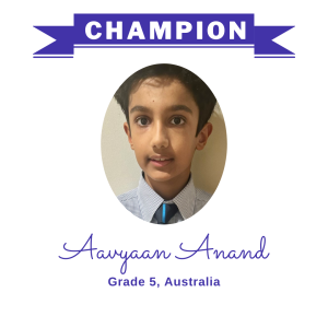 (Bulk 1) champion - Aavyaan Anand