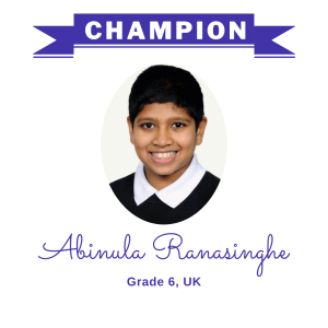 (Bulk 2 champion - Abinula Ranasinghe
