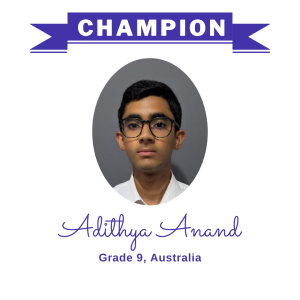 (Bulk 2 champion - Adithya Anand