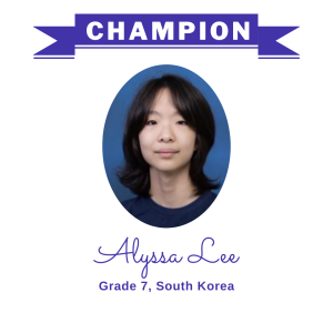 (Bulk 2 champion - Alyssa Lee