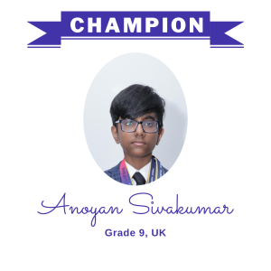 (Bulk 2 champion - Anoyan Sivakumar