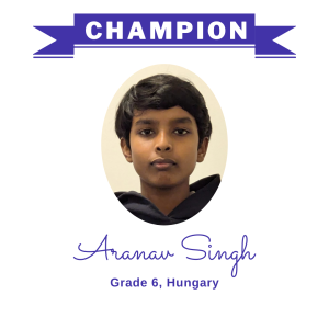 (Bulk 1) champion - Aranav Singh