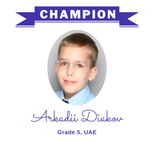 (Bulk 1) champion - Arkadii Diakov