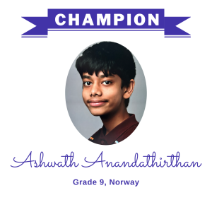 (Bulk 2 champion - Ashwath Anandathirthan