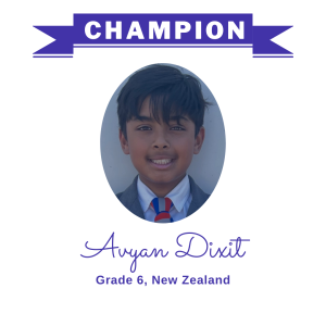 (Bulk 1) champion - Avyan Dixit