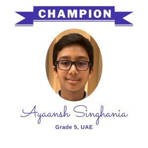 (Bulk 1) champion - Ayaansh Singhania