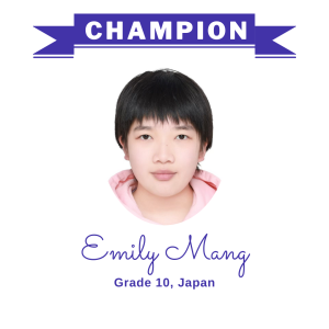 (Bulk 3 champion - Emily Mang