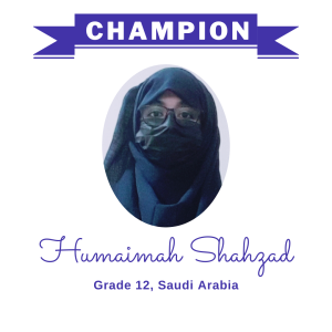 (Bulk 3 champion - Humaimah Shahzad
