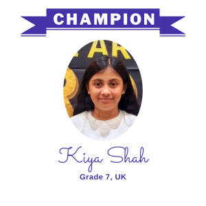 (Bulk 2 champion - Kiya Shah