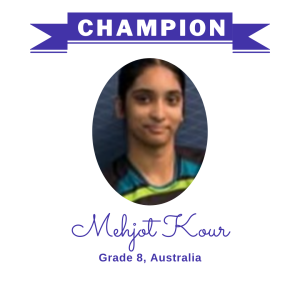 (Bulk 2 champion - Mehjot Kour