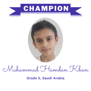 (Bulk 1) champion - Muhammad Hamdan Khan