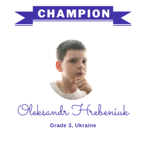 (Bulk 1) champion - Oleksandr Hrebeniuk