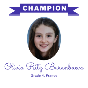 (Bulk 1) champion - Olivia Ritz Buranbaeva