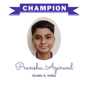 (Bulk 1) champion - Pranshu Agarwal