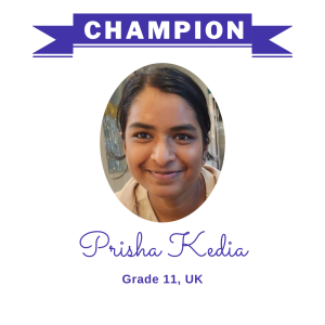 (Bulk 3 champion - Prisha Kedia