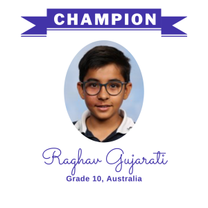 (Bulk 3 champion - Raghav Gujarati