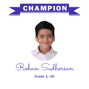 (Bulk 1) champion - Rohan Sudhersan