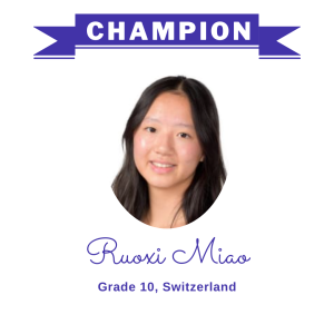 (Bulk 3 champion - Ruoxi Miao