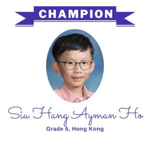 (Bulk 1) champion - Siu Hang Ayman Ho