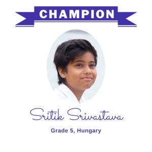 (Bulk 1) champion - Sritik Srivastava