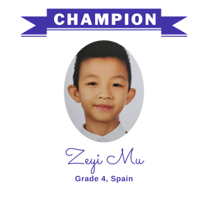 (Bulk 1) champion - Zeyi Mu