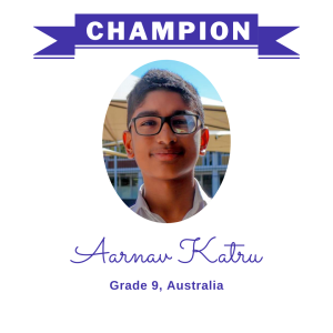 Champion June 2024 - Aarnav Katru