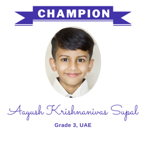 Champion June 2024 - Aayush Krishnanivas Supal