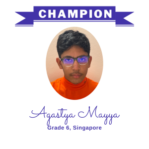 Champion June 2024 - Agastya Mayya