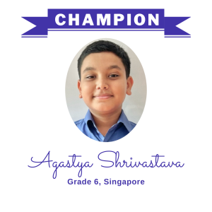 Champion June 2024 - Agastya Shrivastava