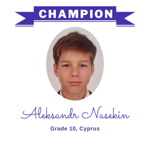 Champion June 2024 - Aleksandr Nasekin