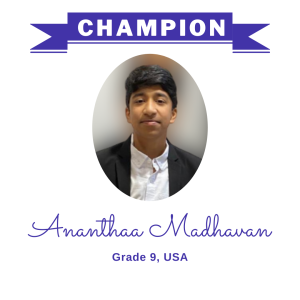 Champion June 2024 - Ananthaa Madhavan