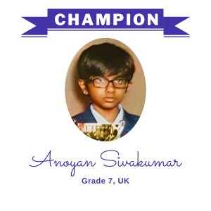 Champion June 2024 - Anoyan Sivakumar