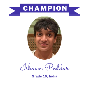 Champion June 2024 - Ishaan Poddar