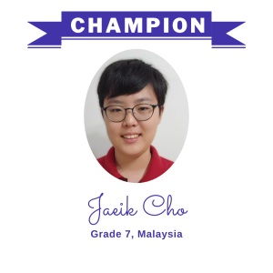 Champion June 2024 - Jaeik Cho