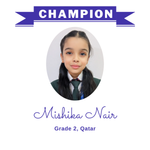 Champion June 2024 - Mishika Nair