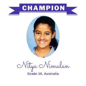 Champion June 2024 - Nitya Nimalan