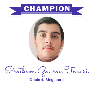 Champion June 2024 - Pratham Gaurav Tewari