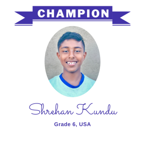 Champion June 2024 - Shrehan Kundu