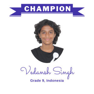 Champion June 2024 - Vedansh Singh