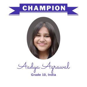 Champion June 2025 - Aadya Agrawal