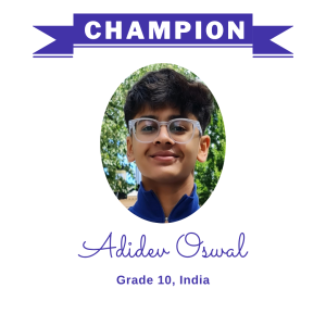Champion June 2025 - Adidev Oswal