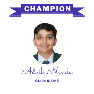 Champion June 2025 - Advik Nanda