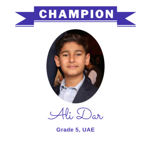 Champion June 2025 - Ali Dar