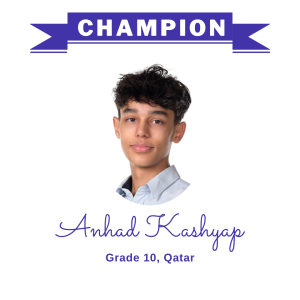 Champion June 2025 - Anhad Kashyap