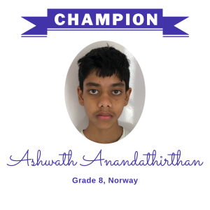 Champion June 2025 - Ashwath Anandathirthan
