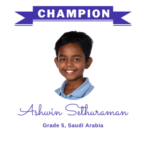 Champion June 2025 - Ashwin Sethuraman