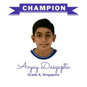 Champion June 2025 - Avyay Dasgupta
