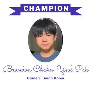 Champion June 2025 - Brandon Chahn-Yool Pak
