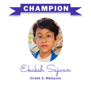 Champion June 2025 - Ekaksh Sajwan